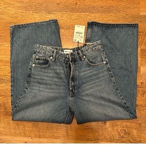 Zara Blue Flare & Wide Leg Jeans